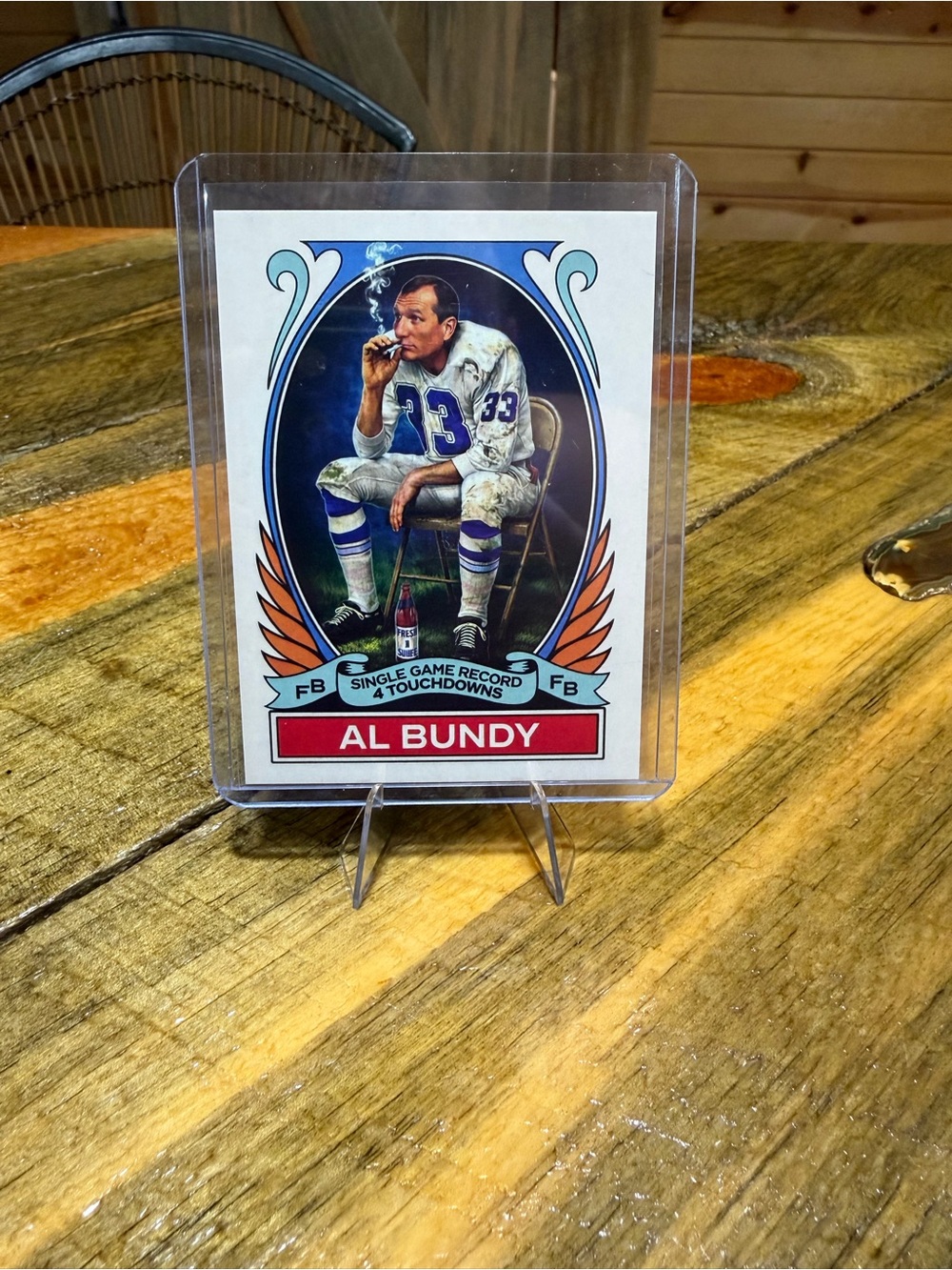 Al Bundy Collectible Sports Card - White/Blue